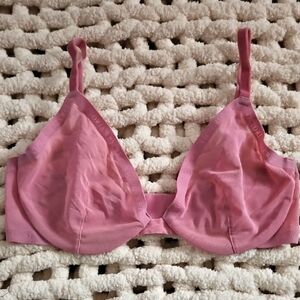 Victoria's Secret Underwire Sheer Velvet Trimmed Bra Size 34D